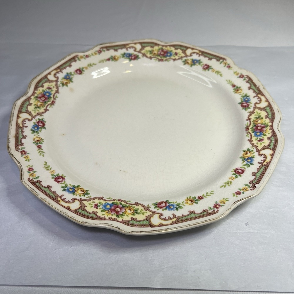 Vintage‎ Mount Clemons Floral Design Dinner Plate Serving Platter 9"